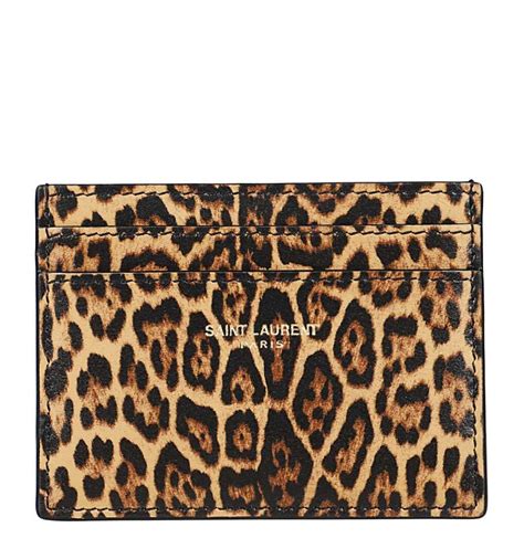 ysl cheetah card holder|saint laurent card holder women.